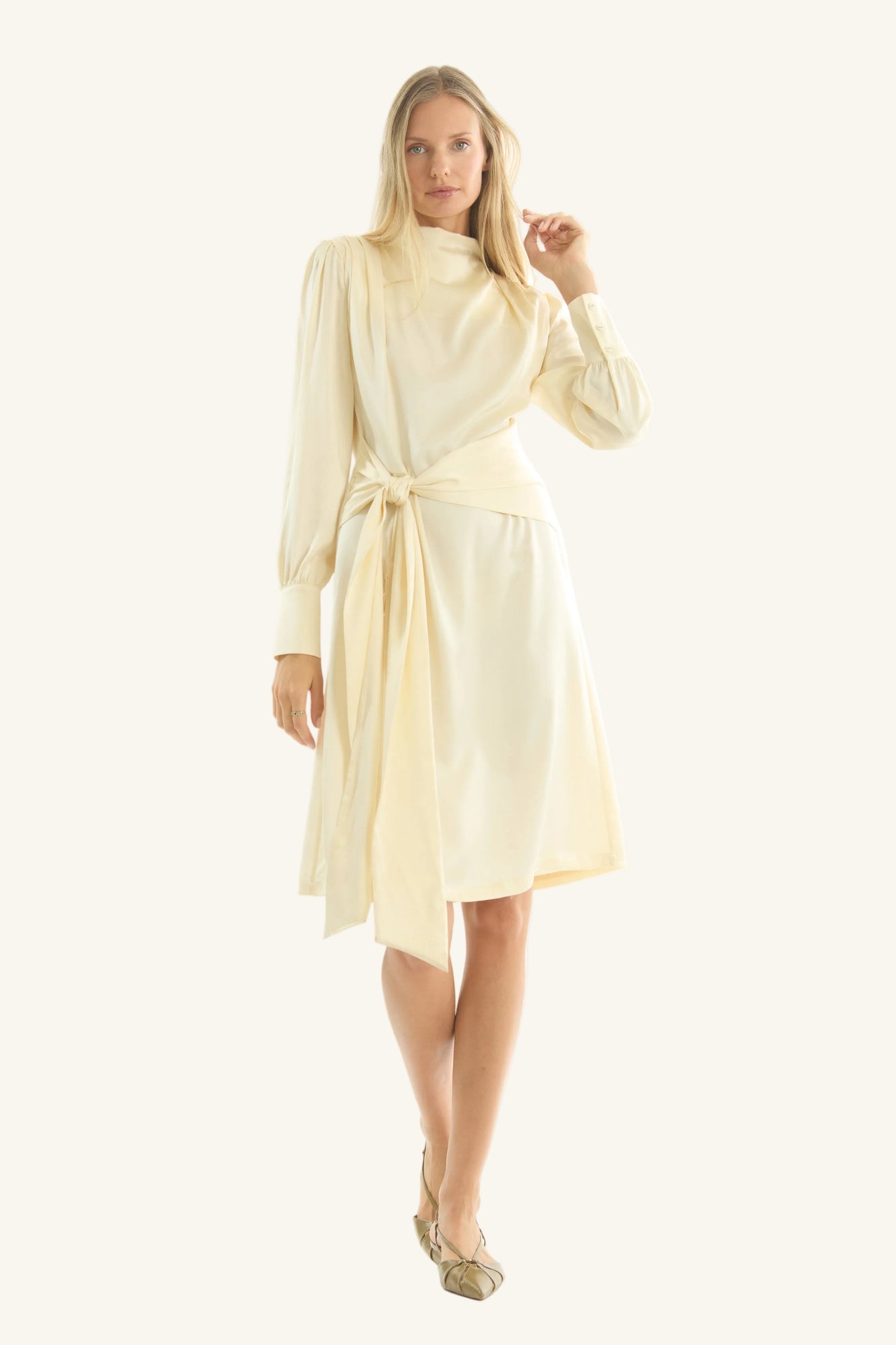 Mina Dress | Vintage Creme