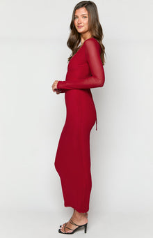 Monni Maxi Dress | Red