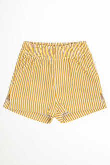 Mini Swim Trunk | Canary Stripe