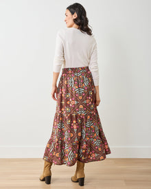 Floral Bandana - Lone Star Skirt - Tanned Copper - Printfresh