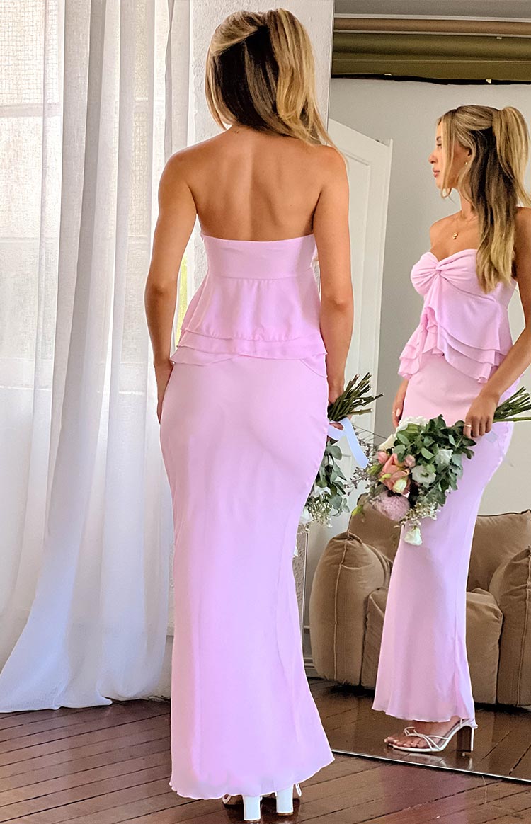 Myrna Strapless Top | Pink