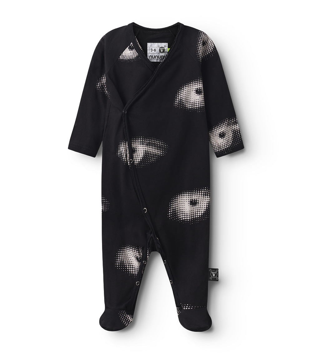 Newborn | Envelope Footie Overall | Black
