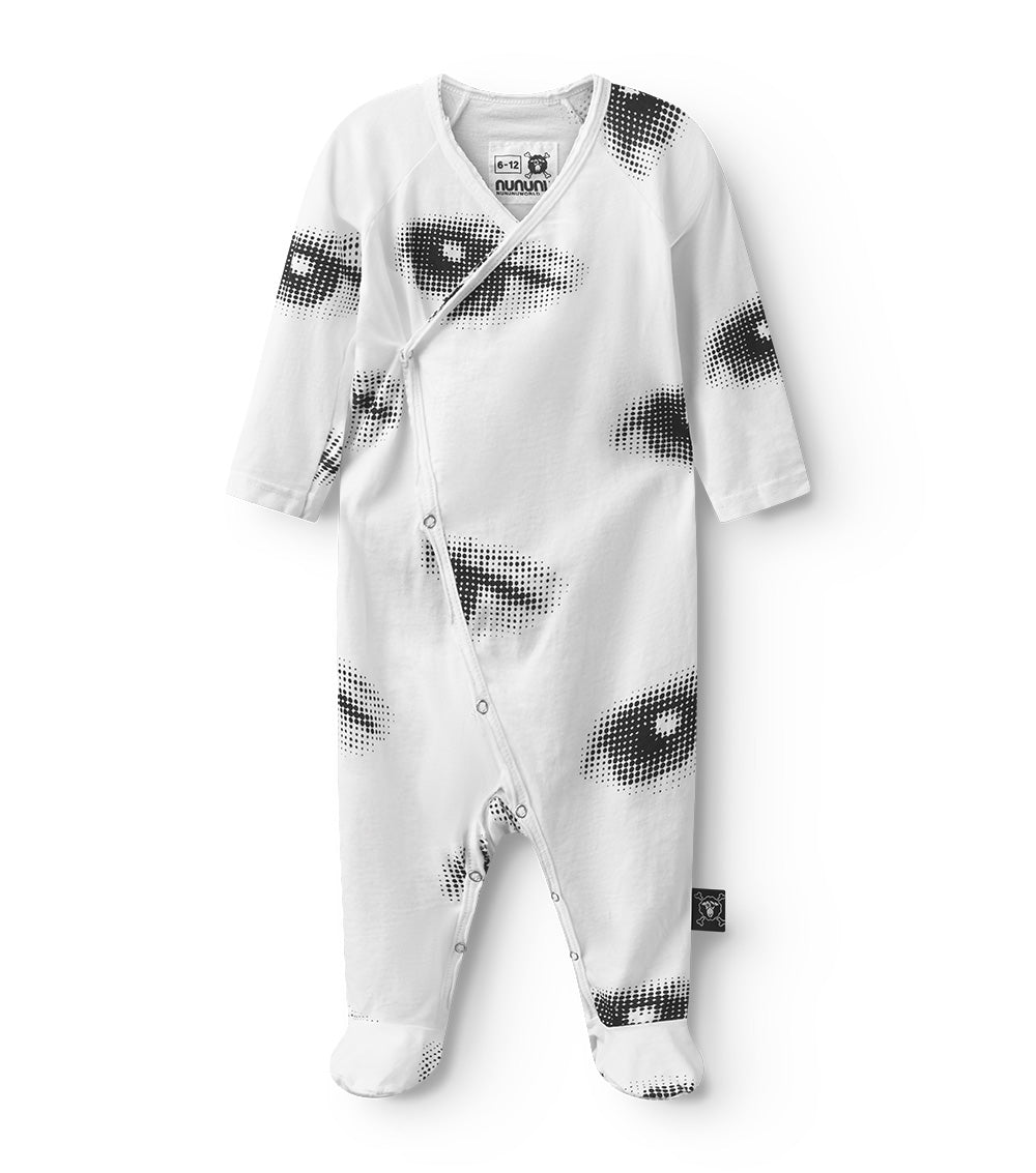 Newborn | Envelope Footie Overall | White
