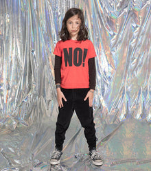 Kid | No! Shirt | Dyed Red