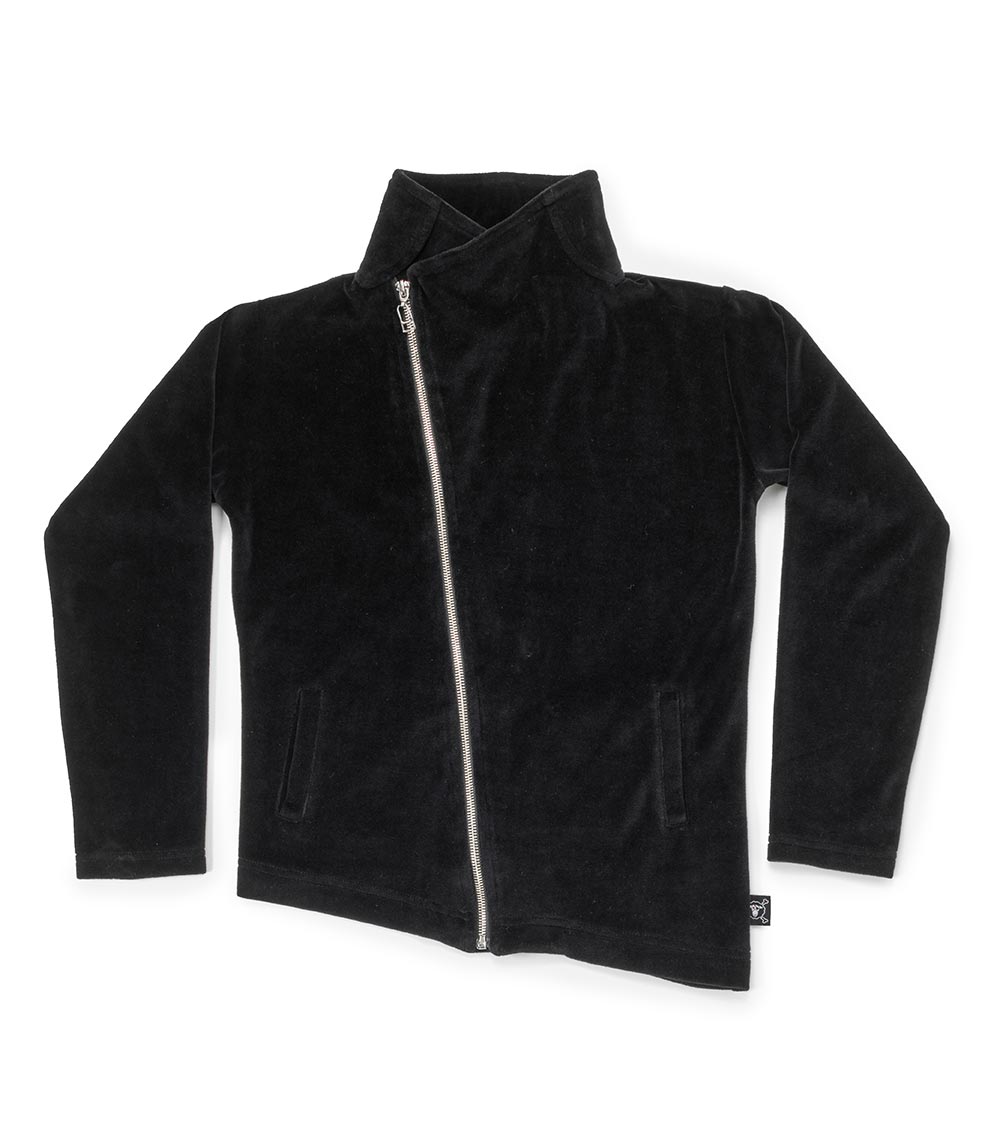 Kid | Velvet Bikers Jacket | Black