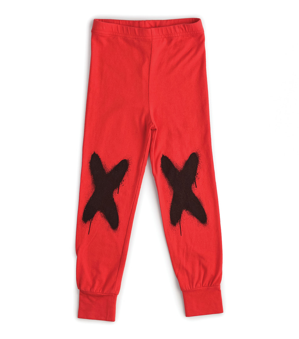 Kid | Sprayed X Leggings | Red