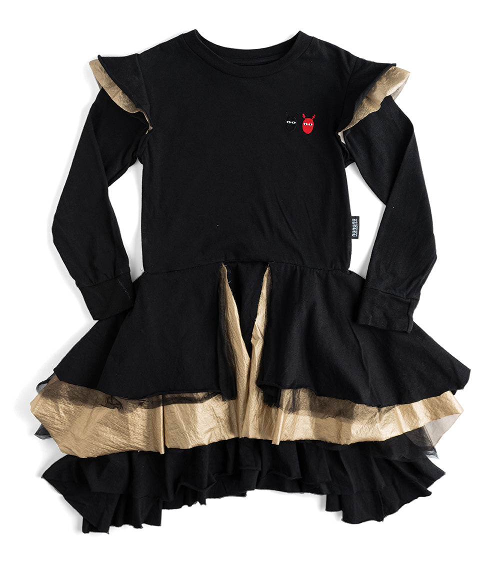 Kid | Bling Layered Dress | Black