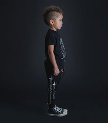 Kid | Embroidered Chewbacca T-Shirt | Black