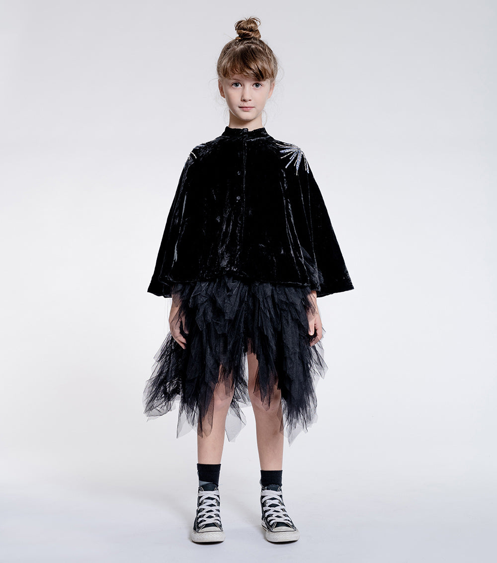 Kid | Drama Much? Velvet Cape | Black