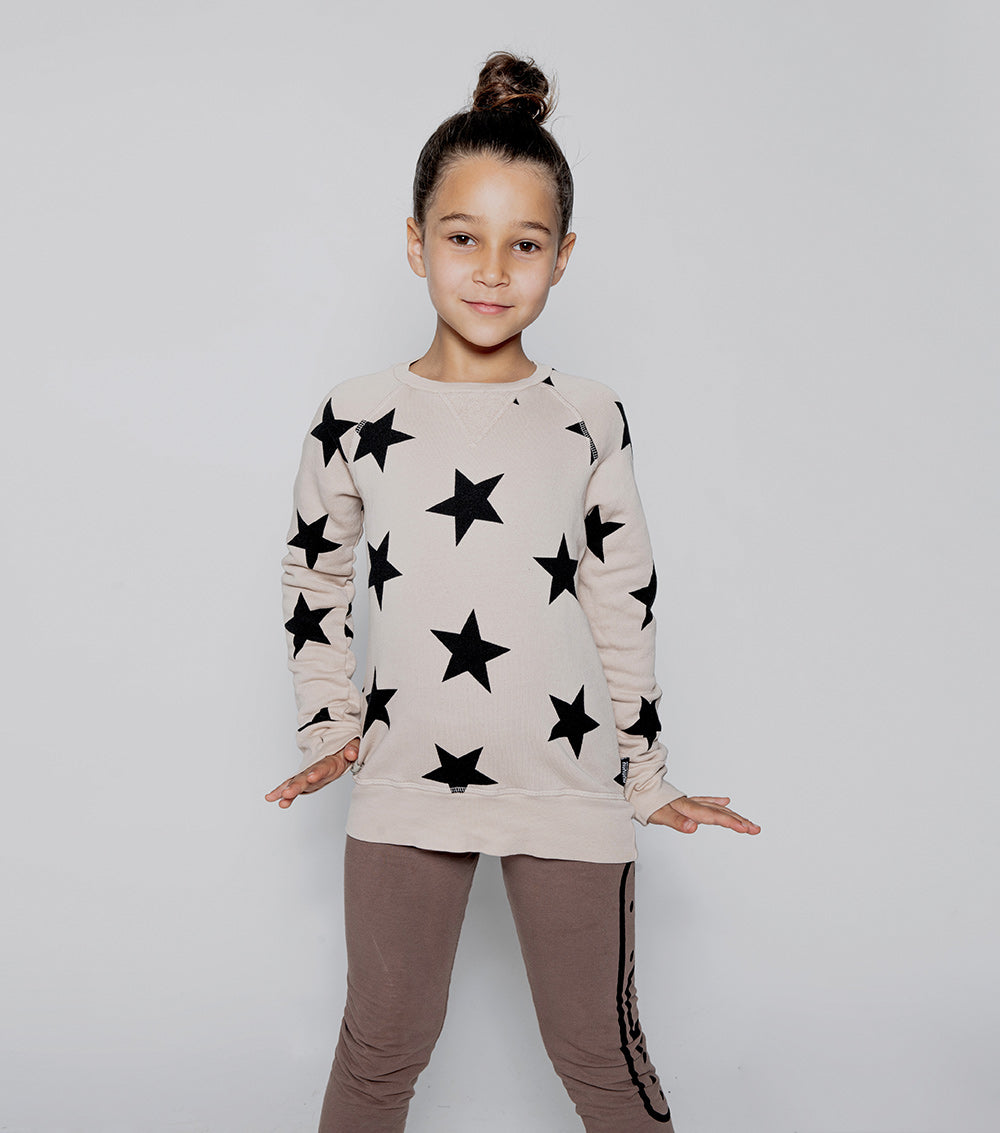 Kid | Star Sweatshirt | Natural