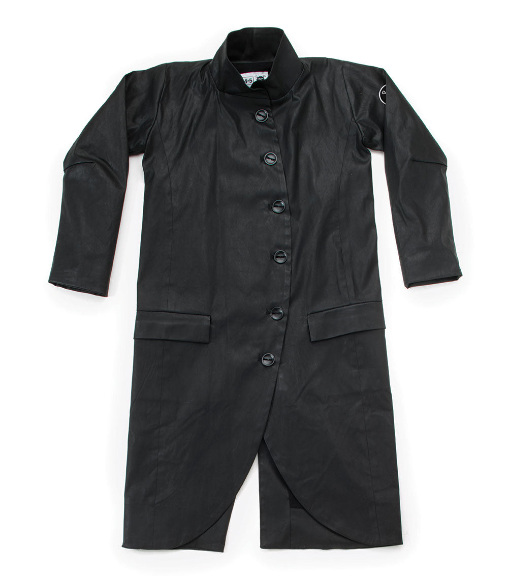 Kid | Wax Military Coat | Black