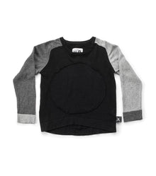 Kid | Circle Patch Light Knit | Black