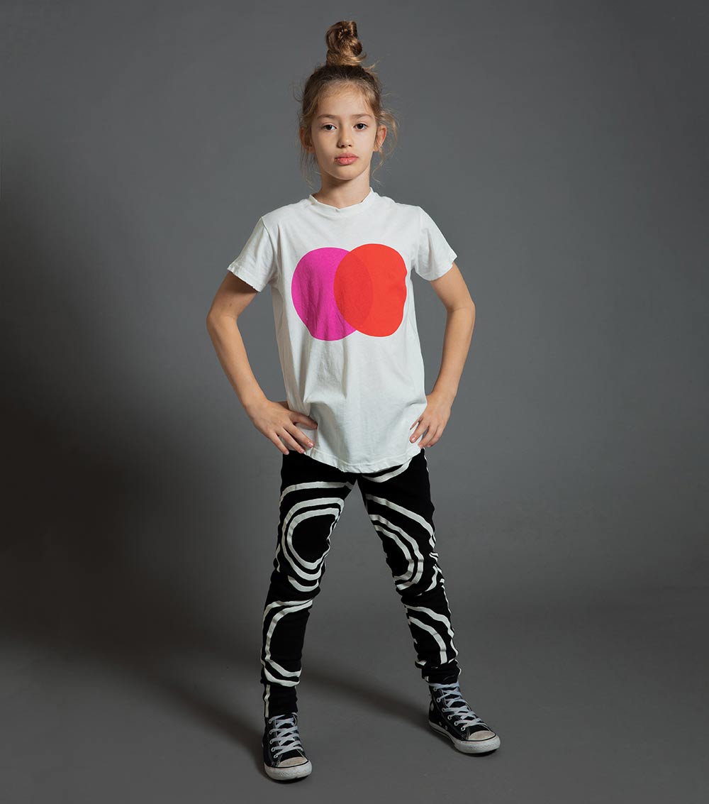 Kid | Colorful Circle T-Shirt | White x Red