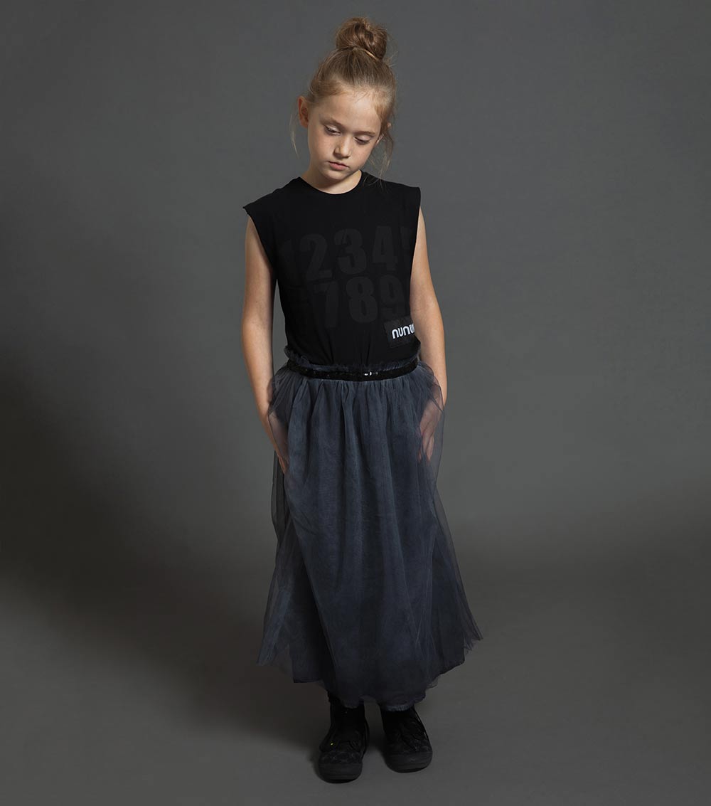 Kid | Tulle Skirt | Dyed Black (V2)