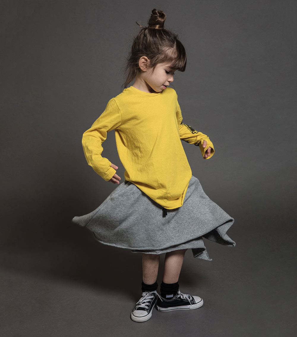 Kid | Layered Skirt | Heather Grey (V2)