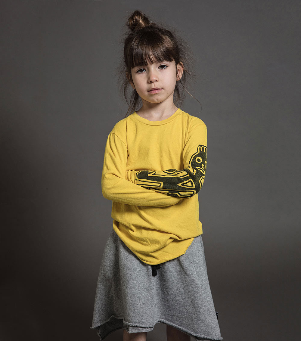 Kid | Layered Skirt | Heather Grey (V2)