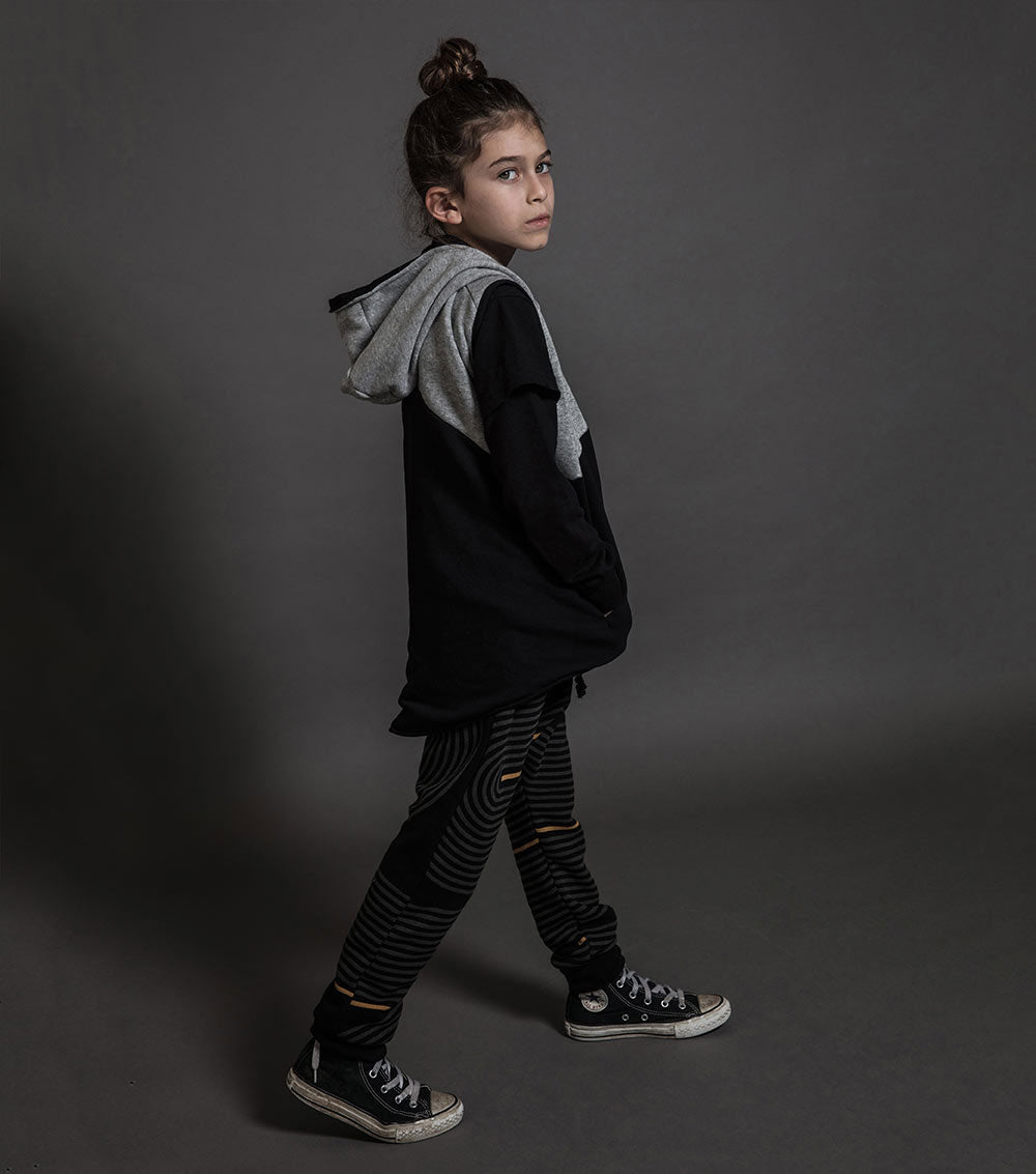Kid | Hooded Vest | Heather Grey