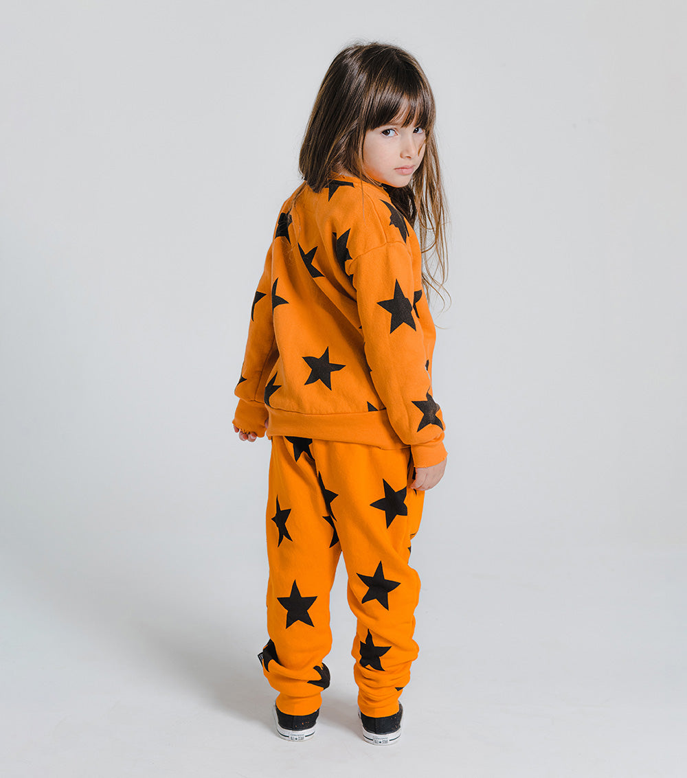 Kid | Star Baggy Pants | Mocha