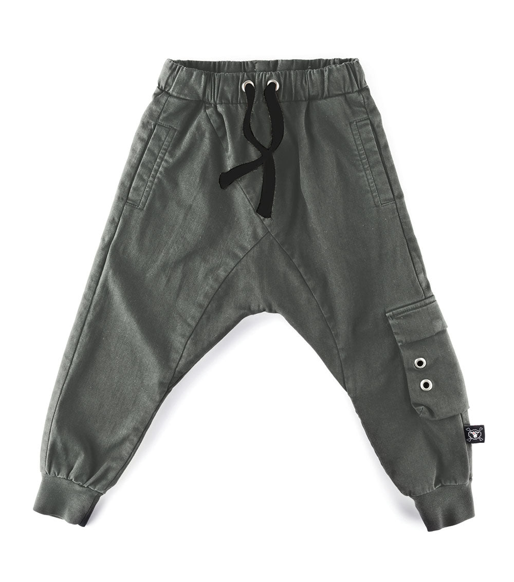 Kid | Cargo Pants | Dyed Olive