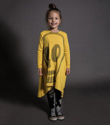 Kid | Dizzy Skull 360 Dress | Dusty Yellow