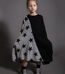 Kid | Half & Half Star 360 Dress | Black