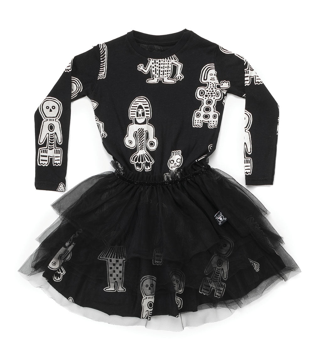Kid | Tribal Dancers Tulle Dress | Black