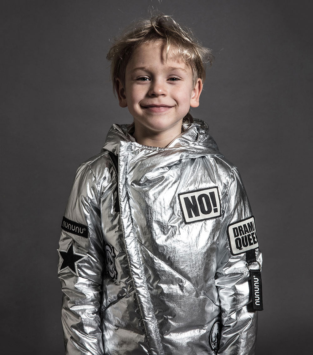 Kid | Super Patch Down Jacket | Silver