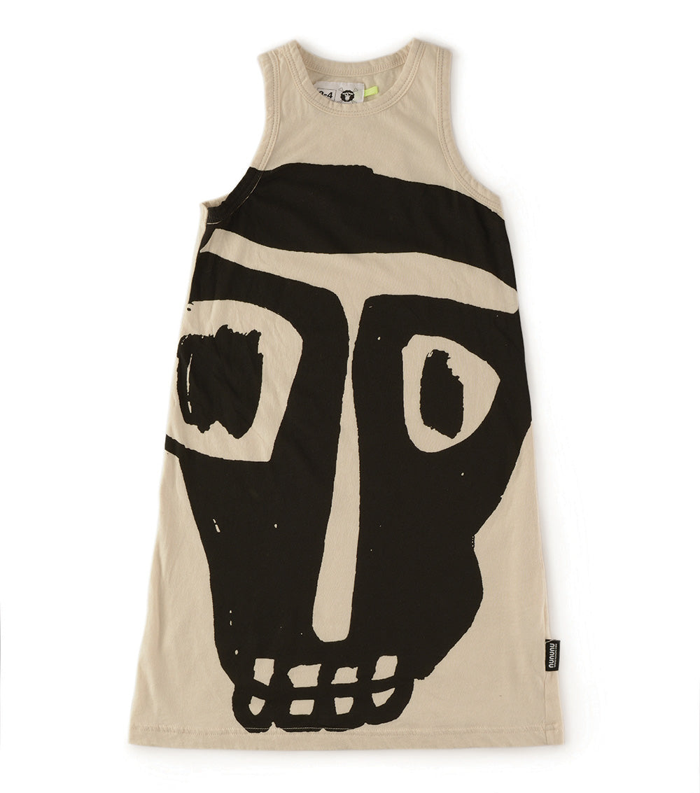Kid | Mega Rowdy Mask Tank Dress | Natural