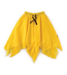 Kid | Multi Layered Skirt | Lava Yellow