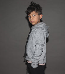 Kid | Distressed Hoodie | Heather Grey