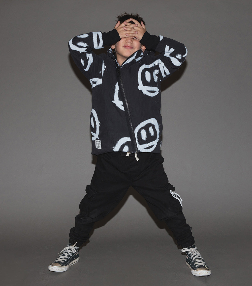 Kid | Patch Cargo Pants | Black