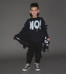 Kid | Patch Cargo Pants | Black