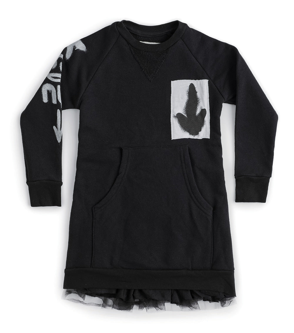 Kid | Total Elements Kangaroo Dress | Black