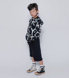 Kid | Masking Tape Light Zip Hoodie | Natural