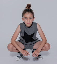 Kid | Star Patch Yoga Overall | Blue