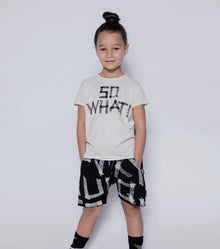 Kid | Masking Tape Rounded Shorts | Black