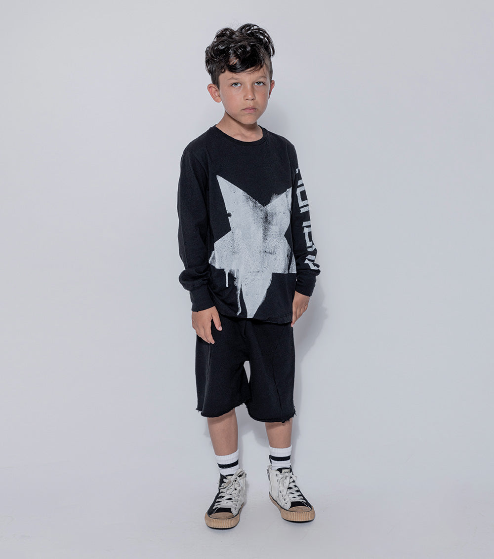 Kid | Solid Sweatshorts | Black