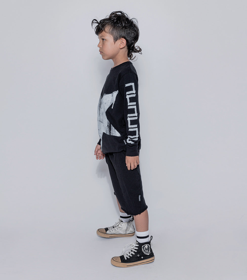 Kid | Solid Sweatshorts | Black