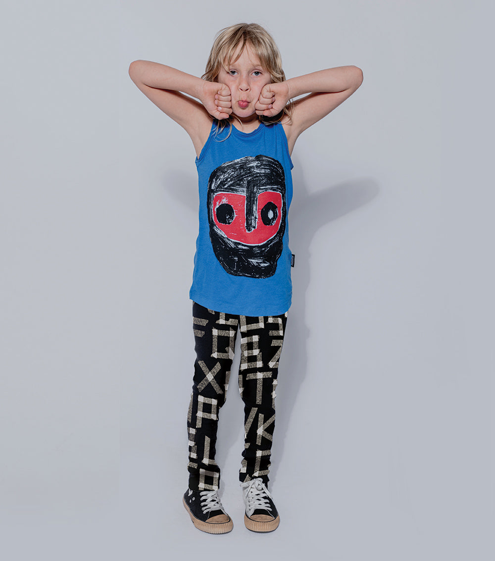 Kid | Masking Tape Leggings | Heather Grey