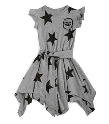 Kid | Fancy Star Dress | Heather Grey