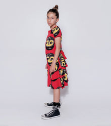 Kid | The Warriors Layered Dress | Red