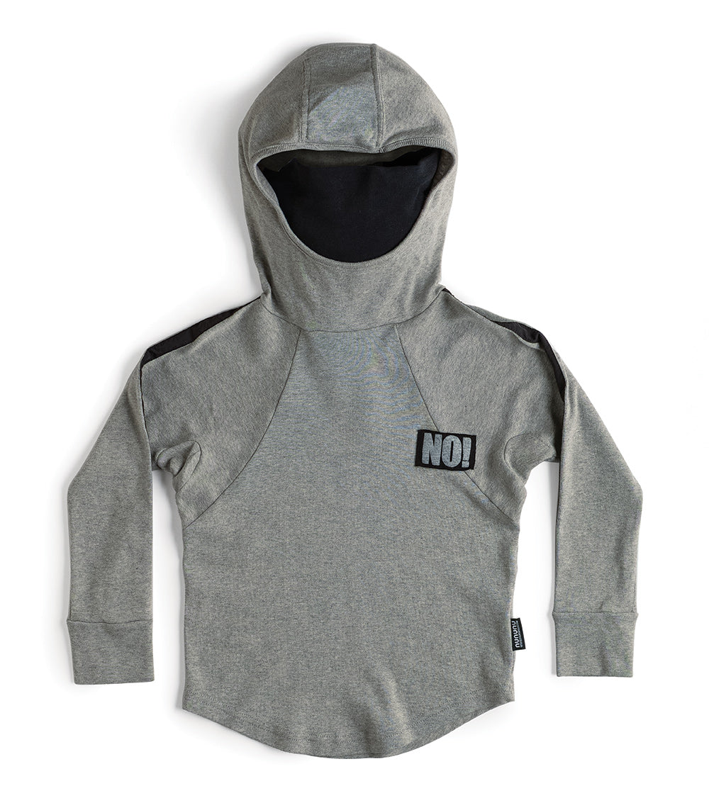 Kid | No! Patch Ninja Shirt | Heather Grey