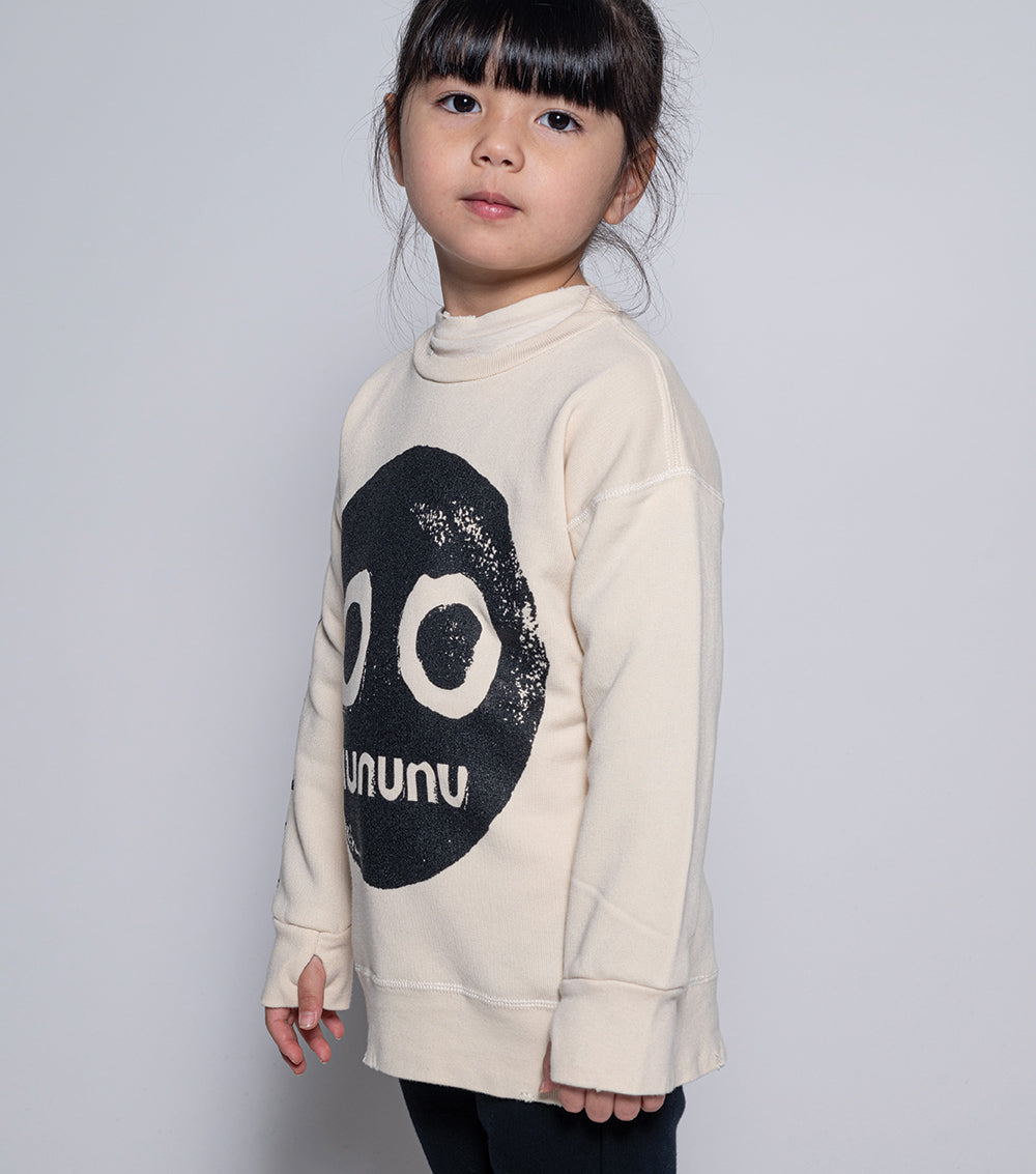 Kid | Nununu Smile Sweatshirt | Natural