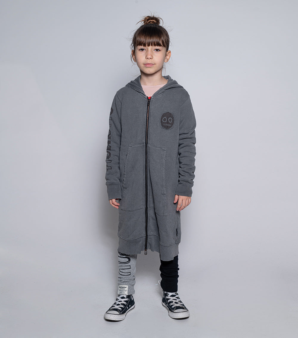 Kid | Mega Zip Hoodie | Vintage Grey