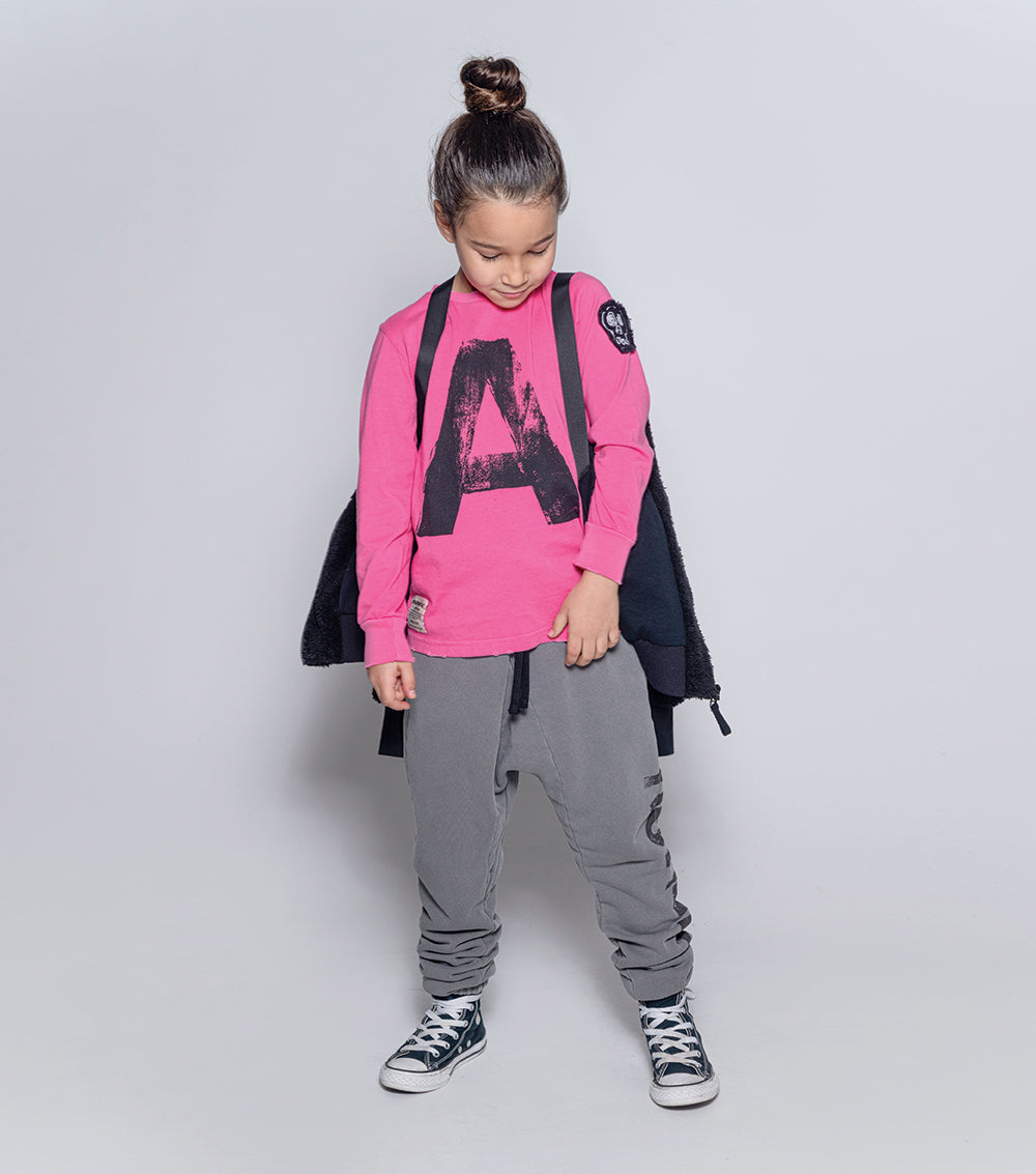 Kid | Nununu Raw Pants | Dyed Grey