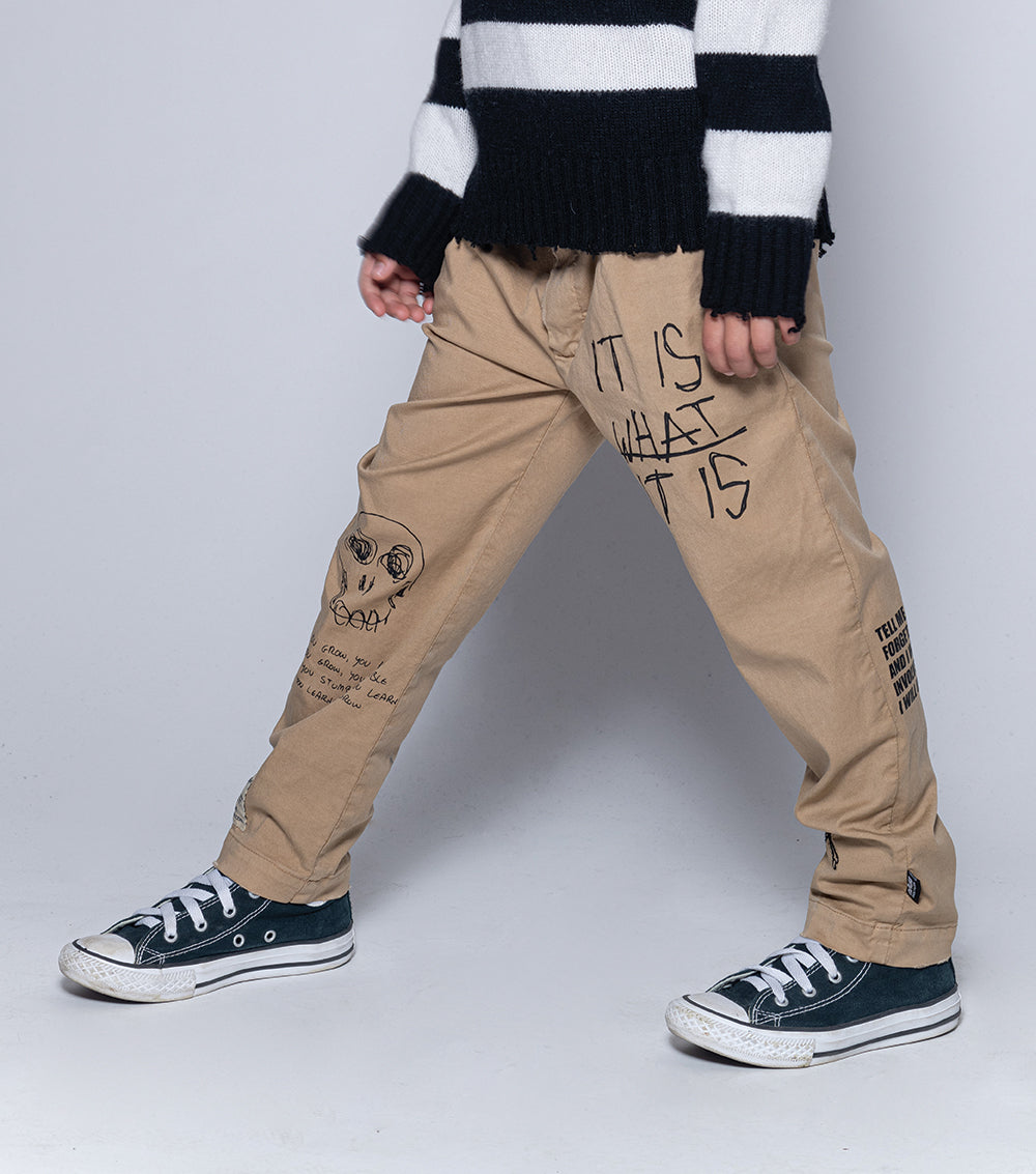Kid | Total Fw21 Chino Pants | Stone