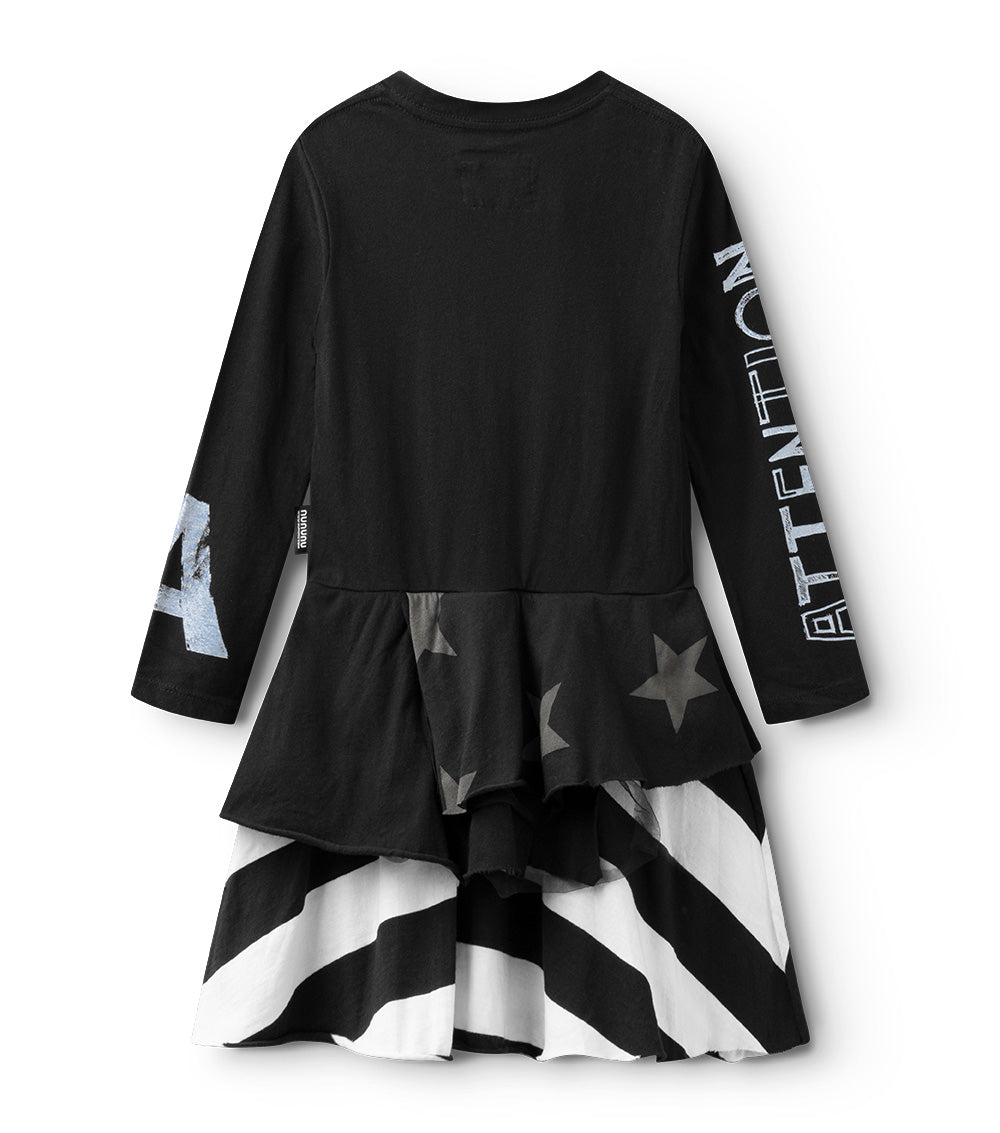 Kid | Mash Up Layered Dress | Black