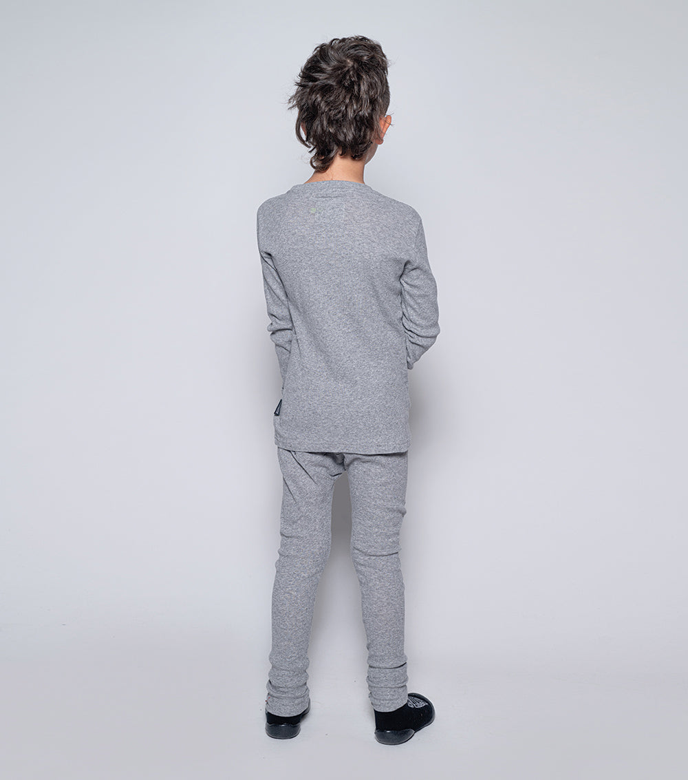 Kid | Nununu Smile Loungewear | Heather Grey
