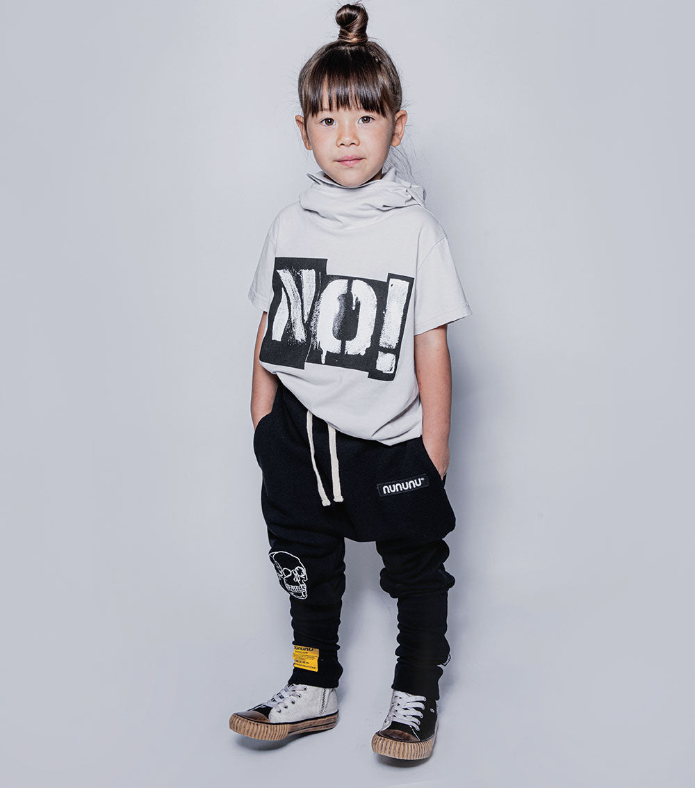 Kid | No! Ninja T-Shirt | Light Grey