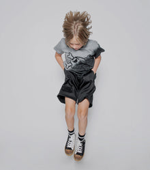 Kid | Gradient Skull T-Shirt | Dusty Heather Grey